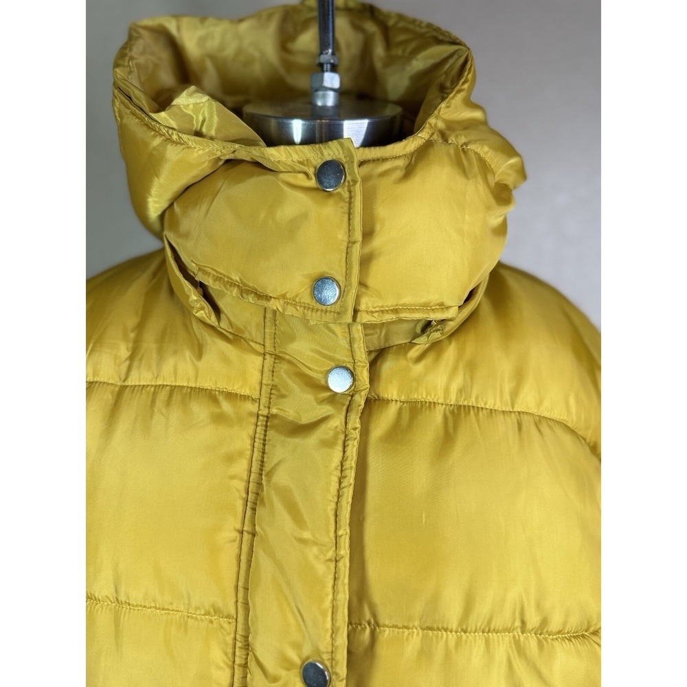 Sebby Women's Yellow Size medium Puffer Jacket Coat Lightweight Winter Coat - Picture 6 of 8